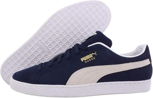 PUMA Suede Classic XXI Peacoat/Puma White 9.5 D (M) in Saudi Arabia