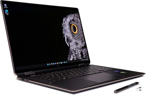 New Spectre x360 2 في 1 16-f0023dx 16 بوصة UHD+ (3840 × 2400)، OLED، multitouch 11Th Gen i7-11390H GeForce GTX 3050 4GB Active Pen Plus Best Notebook Stylus Stylus Light (2TB SSD|16GB RAM|Win 11 برو) in Kuwait