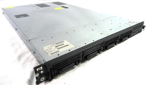 HP ProLiant DL360 G7 1U RackMount 64-bit Server with 2×Quad-Core X5677 Xeon 3.46GHz CPUs + 72GB PC3-10600R RAM + 4×900GB 10K SAS SFF HDD, P410i RAID, 4×GigaBit NIC, 2×Power Supplies, NO OS (Renewed) in Saudi Arabia
