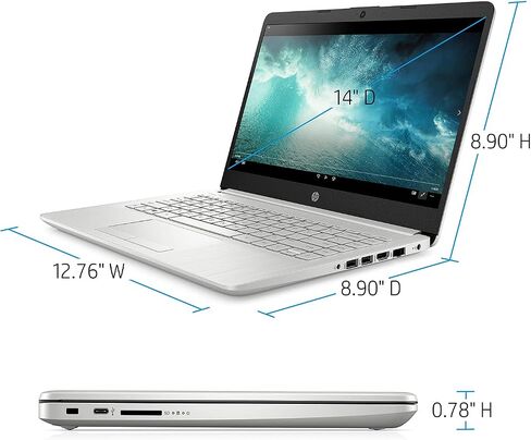 HP Pavilion Laptop (2022 Model), 14" FHD IPS NonTouch Display, AMD Ryzen 3 3250U, 8GB RAM, 128GB SSD, Micro-Edge, Thin & Portable, Micro-Edge & Anti-Glare Screen, Long Battery Life, Win 11 in Saudi Arabia