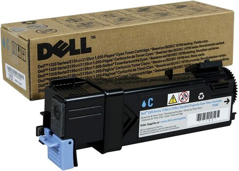 Dell P238C 1320C 2130 2135 Toner Cartridge (Cyan) in Retail Packaging in Saudi Arabia