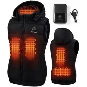 Norwell Women's Lightweight Heated Vest Jacket with Removable Hood (Battery Pack)… in Saudi Arabia