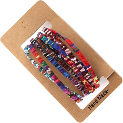 HZMAN Mix 6 Wrap Bracelets Men Women, Hemp Cords Ethnic Tribal Bracelets Wristbands (Mix 6 Wrap) in Saudi Arabia