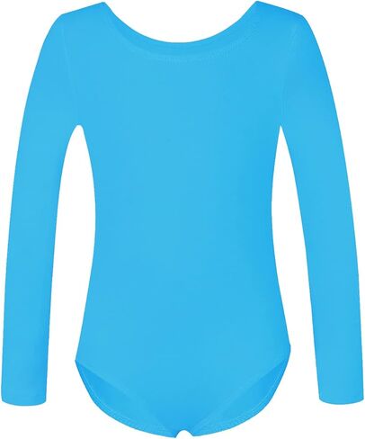 Phineein Girls Long Sleeve Team Basic Leotards For Kids in Kuwait