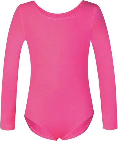 Phineein Girls Long Sleeve Team Basic Leotards For Kids in Kuwait