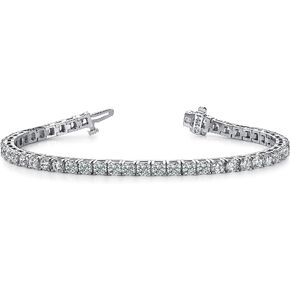 3-20 Carat LAB GROWN Classic Diamond Tennis Bracelet 4 Prong Luxury Collection (D-E Color, VS1-VS2 Clarity)