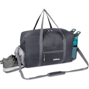 Sports Gym Bag with Wet Pocket & Shoes Compartment, Travel Duffel Bag for Men and Women Lightweight