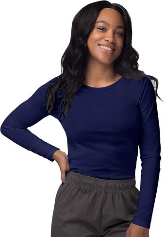 Sivvan Scrubs for Women - Long Sleeve Comfort Underscrub Tee 3-Pack in Saudi Arabia