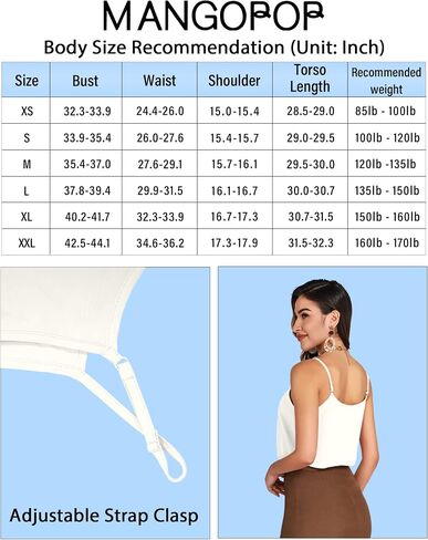 MANGOPOP Women's Bodysuit V Neck Spaghetti Strap Tank Tops Cami Backless Sleeveless Loose Fit Blouse Body Suits Sexy Casual in Saudi Arabia