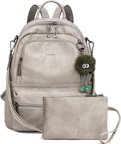 Backpack Purse for Women Leather Travel Backpacks Fashion Large Ladies Shoulder Bags With Purses in Kuwait