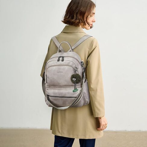 Backpack Purse for Women Leather Travel Backpacks Fashion Large Ladies Shoulder Bags With Purses in Kuwait