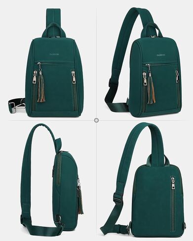 FADEON Sling Bag for Women Crossbody Purse Sling Bags, Designer Sling Purses Fashion Travel Chest Bag Black in Kuwait