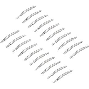 uxcell 20mm Curved Spring Bar Pins 1.5mm Dia Stainless Steel Double Flanged End Watch Band Link Pin 20pcs