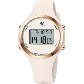 L LAVAREDO Watches for Women 3ATM Waterproof Outdoor Digital Sport Watches Stopwatch Wrist Watch with Alarm Clock, Gifts for Women/Girls in Saudi Arabia