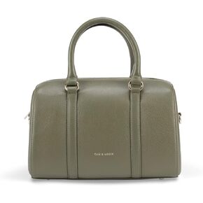 حقيبة يد نسائية من الجلد الطبيعي من Tan & Loom | حقيبة حبال جلدية بمقبض علوي من الجلد الطبيعي (اسبريسو متوسطة) in Kuwait