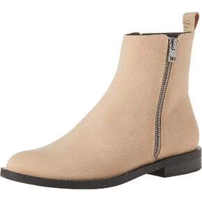 Amazon Essentials Women's Exterior Zip Flat Ankle Boot