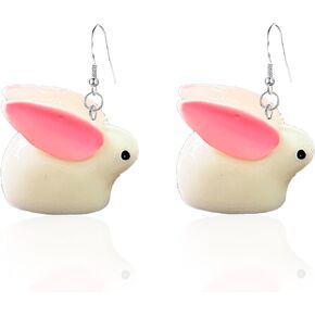 Resin Dinosaur Drop Dangle Earrings Resin Cute Handmade 3D Animal Sweet Dragon Earrings Exquisite Punk Party Adorable Cool Earrings for Women Girl Funny Jewelry Creative Gift