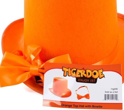 زي قبعة Tigerdoe - قبعة علوية مع ربطة عنق - مجموعة أزياء للبالغين - قبعات تنكرية in Kuwait