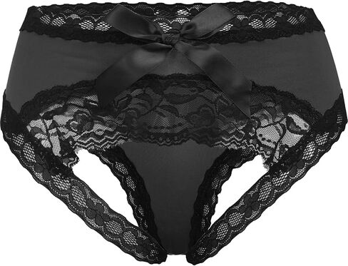 Adove Women Sexy Lace Panties Bowknot Briefs Midnight Lingerie Hipster Underwear in Kuwait