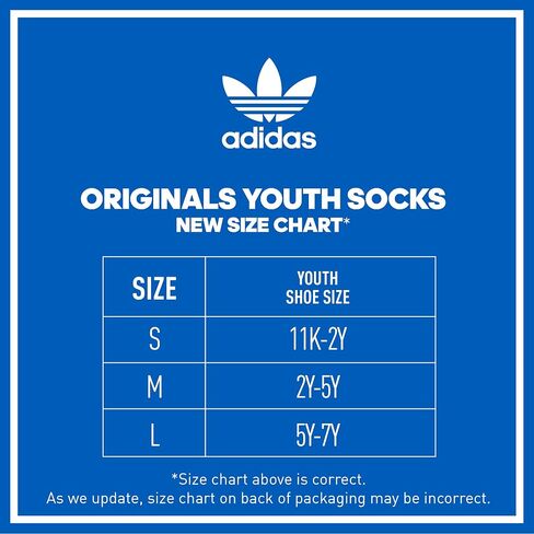 جوارب Trefoil مبطنة للأطفال للأولاد والبنات من adidas Originals (6 أزواج) in Saudi Arabia