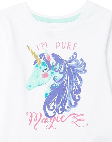 Amazon Essentials Girls and Toddlers' Long-Sleeve T-Shirts (Previously Spotted Zebra), Multipacks in Saudi Arabia