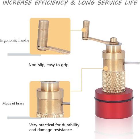 SHYEKYO Brass Mainspring Winder Set,Durable Wristwatch Repairing Kit for Watchmaker,DIY Watchmaker Tools with Anti-Slip Handle,Storage Box,Watch Winding Tool Accessories for Watch Movement Repair in Saudi Arabia