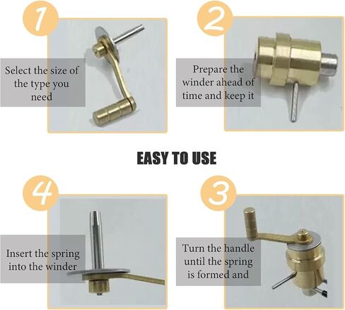 SHYEKYO Brass Mainspring Winder Set,Durable Wristwatch Repairing Kit for Watchmaker,DIY Watchmaker Tools with Anti-Slip Handle,Storage Box,Watch Winding Tool Accessories for Watch Movement Repair in Saudi Arabia