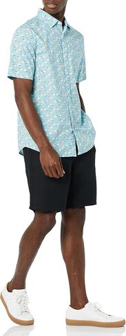Amazon Essentials Men's Short-Sleeve Stretch Poplin Shirt (Available in Big & Tall) in Kuwait