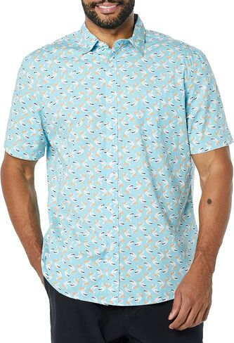Amazon Essentials Men's Short-Sleeve Stretch Poplin Shirt (Available in Big & Tall) in Kuwait