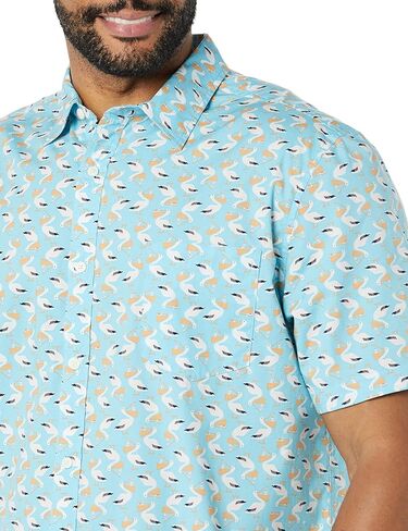 Amazon Essentials Men's Short-Sleeve Stretch Poplin Shirt (Available in Big & Tall) in Kuwait