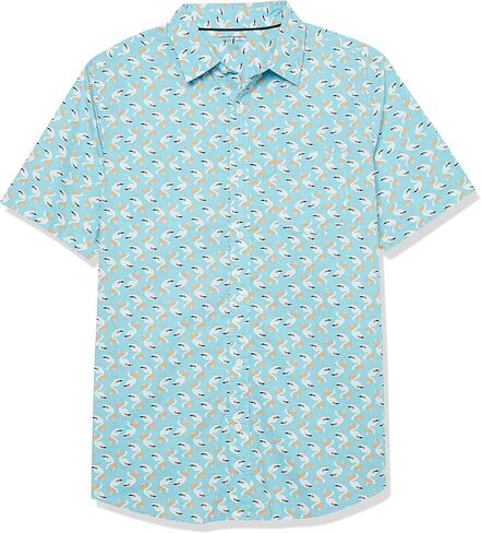 Amazon Essentials Men's Short-Sleeve Stretch Poplin Shirt (Available in Big & Tall) in Kuwait