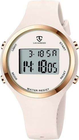 L LAVAREDO Watches for Women 3ATM Waterproof Outdoor Digital Sport Watches Stopwatch Wrist Watch with Alarm Clock, Gifts for Women/Girls in Kuwait