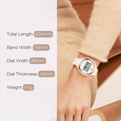 L LAVAREDO Watches for Women 3ATM Waterproof Outdoor Digital Sport Watches Stopwatch Wrist Watch with Alarm Clock, Gifts for Women/Girls in Kuwait