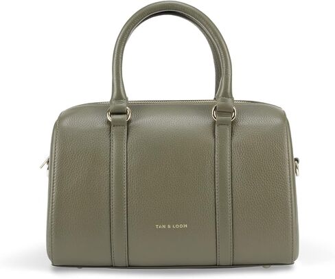 حقيبة يد نسائية من الجلد الطبيعي من Tan & Loom | حقيبة حبال جلدية بمقبض علوي من الجلد الطبيعي (اسبريسو متوسطة) in Kuwait