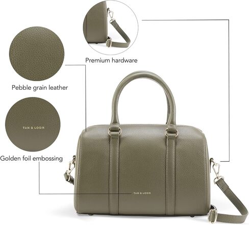 حقيبة يد نسائية من الجلد الطبيعي من Tan & Loom | حقيبة حبال جلدية بمقبض علوي من الجلد الطبيعي (اسبريسو متوسطة) in Kuwait