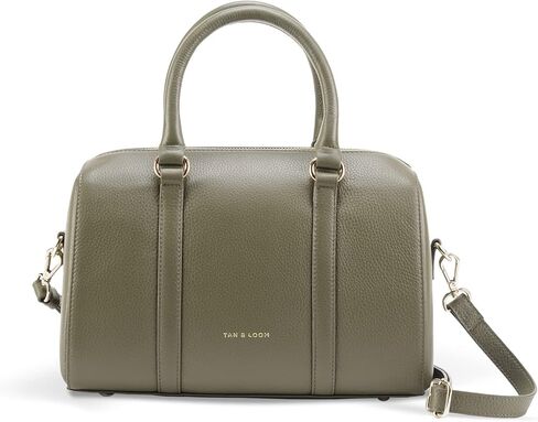 حقيبة يد نسائية من الجلد الطبيعي من Tan & Loom | حقيبة حبال جلدية بمقبض علوي من الجلد الطبيعي (اسبريسو متوسطة) in Kuwait