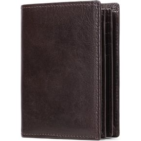 GOIACII Wallets for Men Large Capacity Genuine Leather RFID Bifold Men Wallet/Credit Card Holder with ID Window in Kuwait