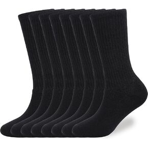 WANDER Women's Athletic Crew Socks 8 Pairs Cushion Running Socks for Women Sport Wicking Cotton Socks 7-10/10-14 in Saudi Arabia