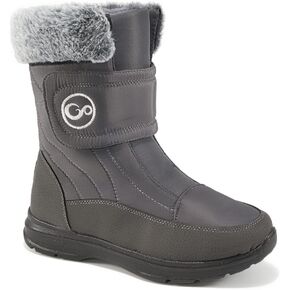 Almusen Snow Boots for Womens Winter Shoes: Warm Fur Lining Mid Calf Boots Women Anti Slip Waterproof Hook Loop Comfortable Outdoor Boot
