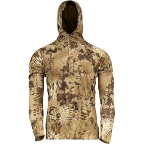 Kryptek Men's Sonora Hooded, Lightweight Sun Protective Hot Weather Hunting Shirt in Saudi Arabia