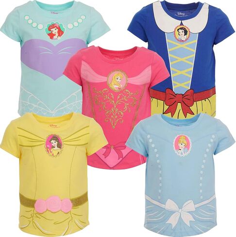 Disney Princess Baby Girls 5 Pack T-Shirts Infant to Big Kid in Saudi Arabia