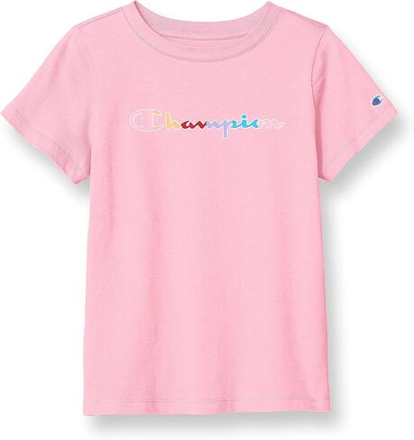 Champion Girls' T-Shirt, Kids, Cotton Tee, Multiple Graphics in Kuwait