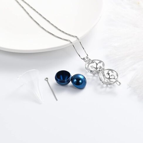 Yinplsmemory Tree of Life Urn Necklace for Ashes for Women Men Hollow Heart Keepsake Urn Locket Pendant Memorial Cremation Jewelry with Mini Ball in Kuwait
