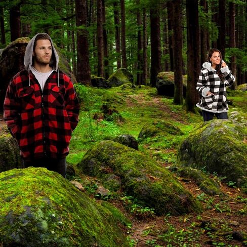 TrailCrest Ladies Smart Plush Sherpa Lined Hooded Sweater Jacket, Zip Up Classic in Kuwait