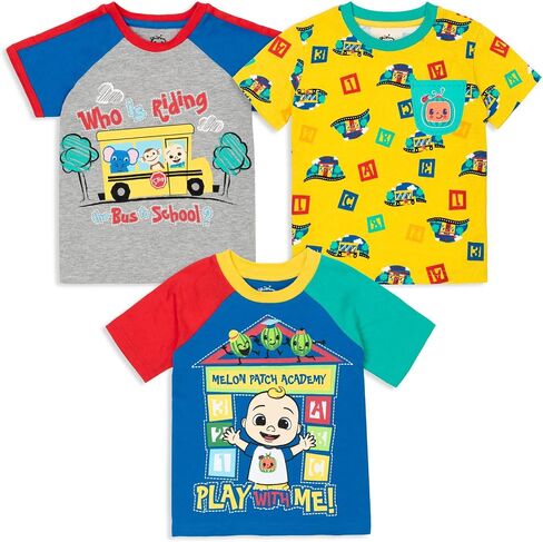 CoComelon JJ Baby 3 Pack T-Shirts Infant to Toddler in Kuwait