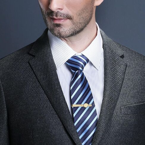 مجموعة أزرار أكمام ومشابك ربطات عنق أولية من Helicopchain للرجال قميص شخصي وأزرار أكمام ذهبية وشريط ربطات عنق حرف أبجدي من الألف إلى الياء مع صندوق هدايا لزوج العريس والزفاف in Kuwait