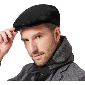 Century Star Newsboy Hats for Men Flat Cap Soft Hats Driving Cabbie Cap Vintage Costume Hat