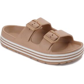 صندل نسائي من BRONAX بحزام قابل للتعديل مع دعم للقوس in Kuwait