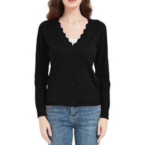 Women's Short Sleeve Cropped Cardigan Button Down Sweater Lightweight Knit Shrugs in Saudi Arabia
