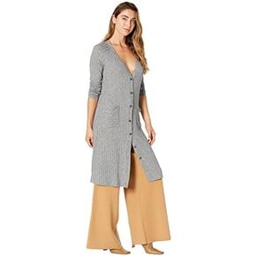 Michael Stars Jasper Rib Ella V-Neck Long Cardigan in Saudi Arabia